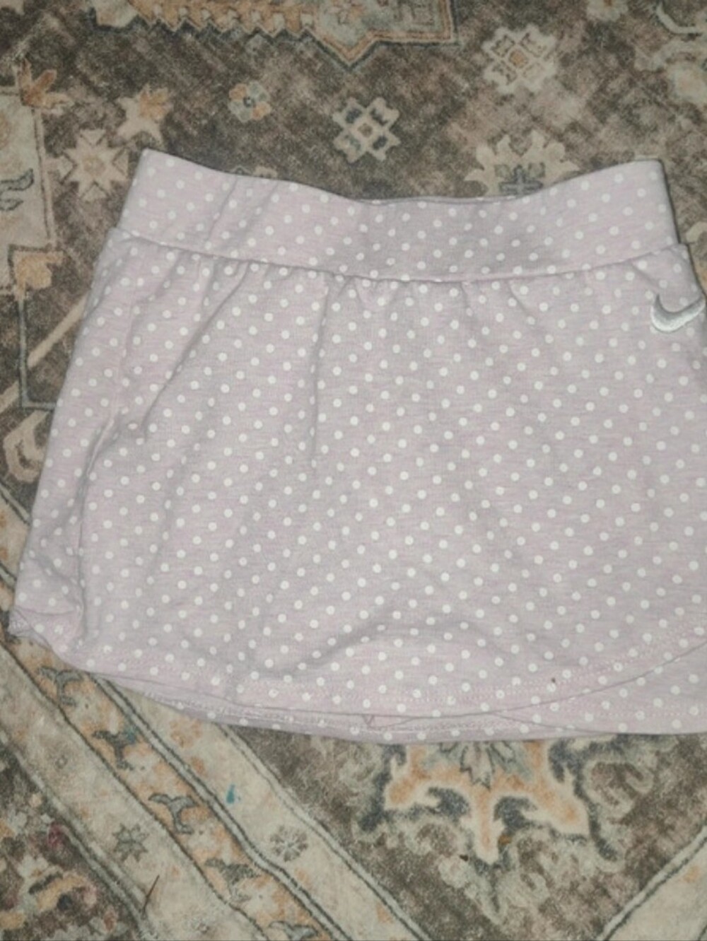 Nike Kid Is's Light Pink Polka Dot Skort
